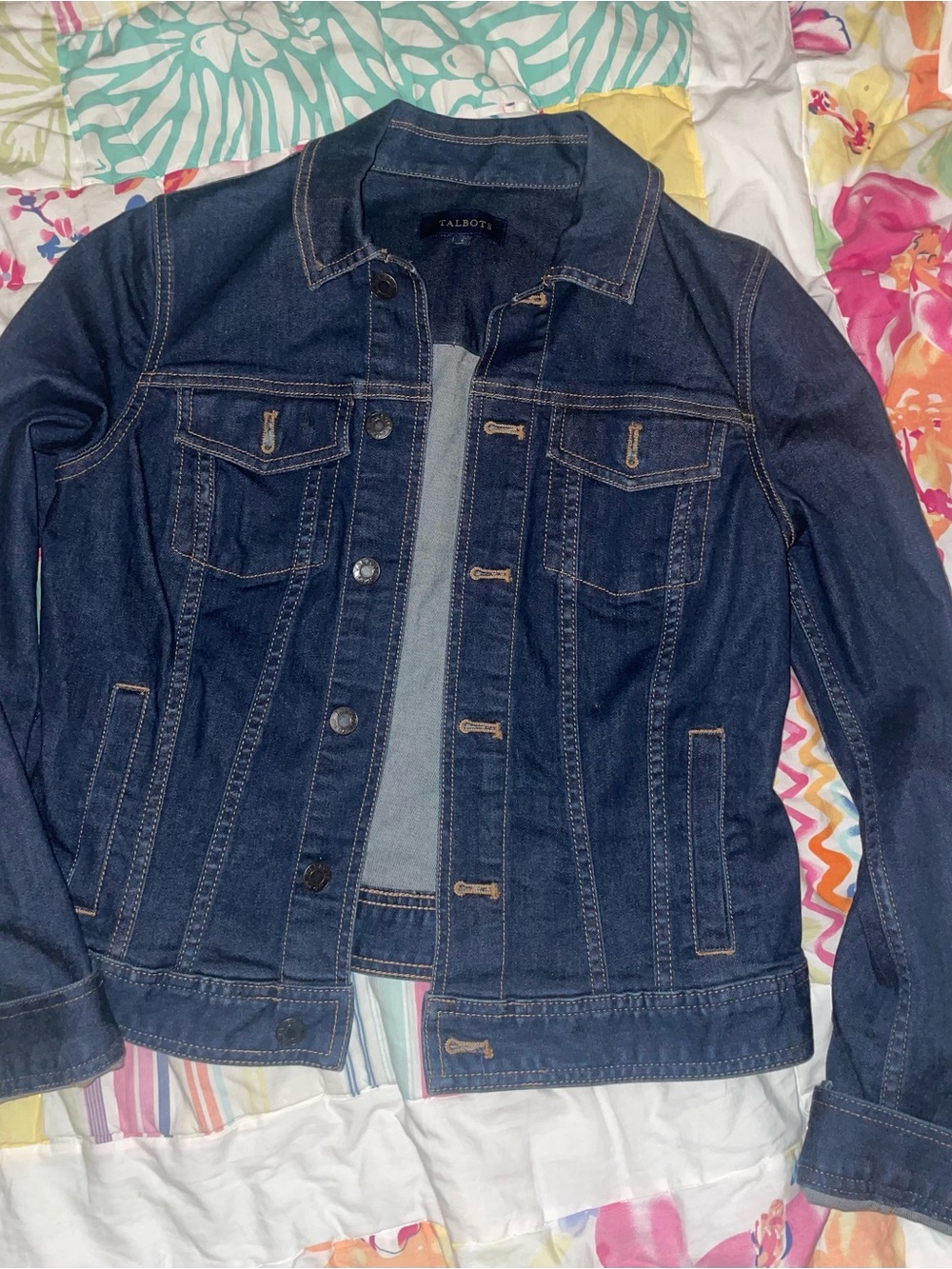 Talbots Dark Blue Denim Jacket